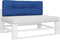 vidaXL - Palletkussen - 120x40x12 - cm - stof - koningsblauw