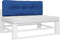 vidaXL - Palletkussen - 120x40x12 - cm - stof - koningsblauw