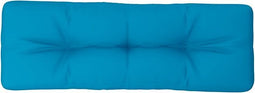 vidaXL - Palletkussen - 120x40x12 - cm - stof - lichtblauw
