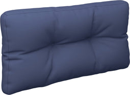 vidaXL - Palletkussen - 120x40x12 - cm - stof - marineblauw