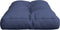 vidaXL - Palletkussen - 120x40x12 - cm - stof - marineblauw