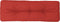 vidaXL - Palletkussen - 120x40x12 - cm - stof - rood