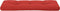 vidaXL - Palletkussen - 120x40x12 - cm - stof - rood
