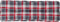 vidaXL - Palletkussen - 120x40x12 - cm - stof - ruitpatroon - rood