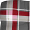 vidaXL - Palletkussen - 120x40x12 - cm - stof - ruitpatroon - rood