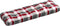 vidaXL - Palletkussen - 120x40x12 - cm - stof - ruitpatroon - rood