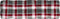 vidaXL - Palletkussen - 120x40x12 - cm - stof - ruitpatroon - rood