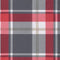 vidaXL - Palletkussen - 120x40x12 - cm - stof - ruitpatroon - rood