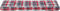 vidaXL - Palletkussen - 120x40x12 - cm - stof - ruitpatroon - rood