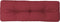 vidaXL - Palletkussen - 120x40x12 - cm - stof - wijnrood