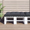 vidaXL - Palletkussen - 120x80x12 - cm - stof - antracietkleurig