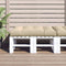 vidaXL - Palletkussen - 120x80x12 - cm - stof - beige