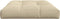 vidaXL - Palletkussen - 120x80x12 - cm - stof - beige