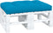 vidaXL - Palletkussen - 120x80x12 - cm - stof - blauw