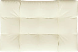 vidaXL - Palletkussen - 120x80x12 - cm - stof - crèmekleurig
