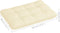 vidaXL - Palletkussen - 120x80x12 - cm - stof - crèmekleurig