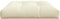 vidaXL - Palletkussen - 120x80x12 - cm - stof - crèmekleurig
