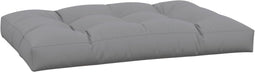 vidaXL - Palletkussen - 120x80x12 - cm - stof - grijs