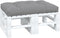 vidaXL - Palletkussen - 120x80x12 - cm - stof - grijs