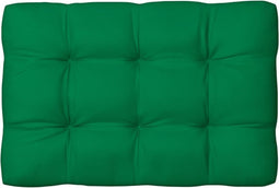 vidaXL - Palletkussen - 120x80x12 - cm - stof - groen