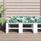 vidaXL - Palletkussen - 120x80x12 - cm - stof - groen