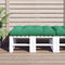 vidaXL - Palletkussen - 120x80x12 - cm - stof - groen