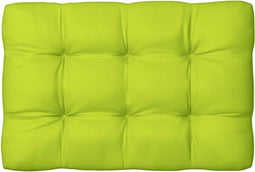vidaXL - Palletkussen - 120x80x12 - cm - stof - heldergroen