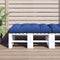 vidaXL - Palletkussen - 120x80x12 - cm - stof - koningsblauw