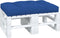 vidaXL - Palletkussen - 120x80x12 - cm - stof - koningsblauw