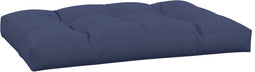 vidaXL - Palletkussen - 120x80x12 - cm - stof - marineblauw