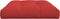 vidaXL - Palletkussen - 120x80x12 - cm - stof - rood
