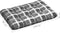 vidaXL - Palletkussen - 120x80x12 - cm - stof - ruitpatroon - grijs