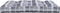 vidaXL - Palletkussen - 120x80x12 - cm - stof - ruitpatroon - grijs