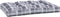 vidaXL - Palletkussen - 120x80x12 - cm - stof - ruitpatroon - grijs