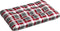vidaXL - Palletkussen - 120x80x12 - cm - stof - ruitpatroon - rood
