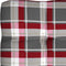 vidaXL - Palletkussen - 120x80x12 - cm - stof - ruitpatroon - rood