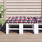 vidaXL - Palletkussen - 120x80x12 - cm - stof - ruitpatroon - rood