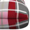 vidaXL - Palletkussen - 120x80x12 - cm - stof - ruitpatroon - rood