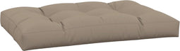 vidaXL - Palletkussen - 120x80x12 - cm - stof - taupe