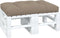vidaXL - Palletkussen - 120x80x12 - cm - stof - taupe