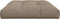 vidaXL - Palletkussen - 120x80x12 - cm - stof - taupe