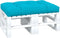 vidaXL - Palletkussen - 120x80x12 - cm - stof - turquoise
