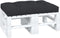 vidaXL - Palletkussen - 120x80x12 - cm - stof - zwart
