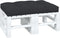 vidaXL - Palletkussen - 120x80x12 - cm - stof - zwart