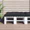 vidaXL - Palletkussen - 120x80x12 - cm - stof - zwart