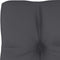 vidaXL - Palletkussen - 50x40x12 - cm - stof - antracietkleurig
