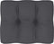 vidaXL - Palletkussen - 50x40x12 - cm - stof - antracietkleurig