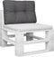 vidaXL - Palletkussen - 50x40x12 - cm - stof - antracietkleurig