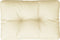 vidaXL - Palletkussen - 50x40x12 - cm - stof - crèmekleurig