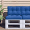vidaXL - Palletkussen - 50x40x12 - cm - stof - koningsblauw